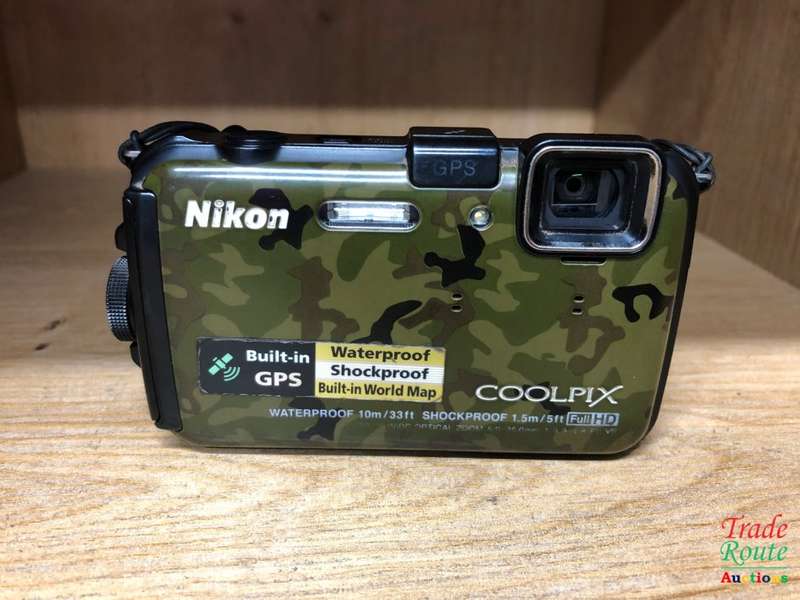 Nikon COOLPIX AW100 16 MP CMOS Waterproof Digital Camera with GPS and Full HD 1080p Video
