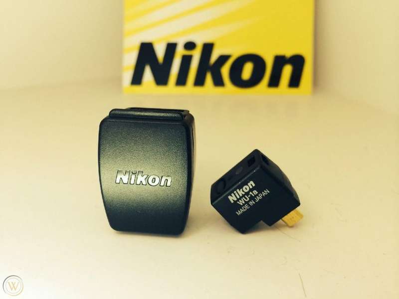 Nikon Genuine WU-1A Wireless Mobile Adapter - Works with D7100, D3300, D5200, D3200