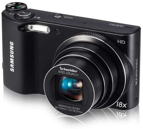 Samsung WB150F Digital Camera - (14 MP, 18x Optical Zoom) 3 inch LCD Screen