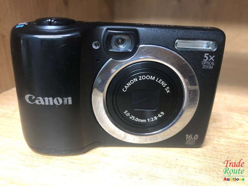 CANON PowerShot A1400 16.0 MP with 5x Digital IS Zoom 28mm Wide-Angle Lens - BLACK