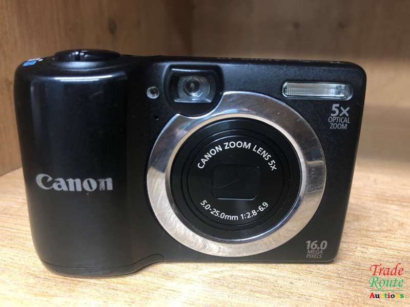 CANON PowerShot A1400 16.0 MP with 5x Digital IS Zoom 28mm Wide-Angle Lens - BLACK