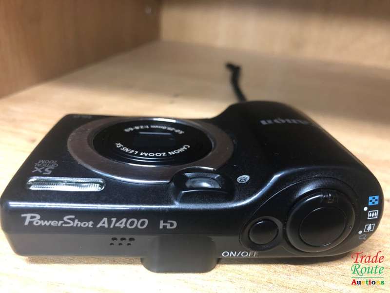 CANON PowerShot A1400 16.0 MP with 5x Digital IS Zoom 28mm Wide-Angle Lens - BLACK