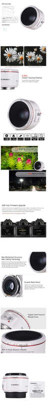 Yongnuo YN 50mm f/1.8 Mk II 50mm Lens yn50mm for Canon EF - Fits Canon DSLR Cameras [ PRIME LENS ]