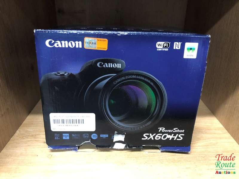 Canon Powershot SX60 HS 16.1MP Digital Camera 65x Optical Zoom Lens 3-inch LCD Tilt Screen (Black)