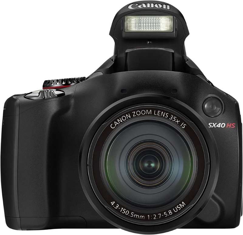 Canon PowerShot SX40 HS Digital Camera - Black (12.1MP, Super Wide Angle, 35x Optical Zoom) 2.7 inch