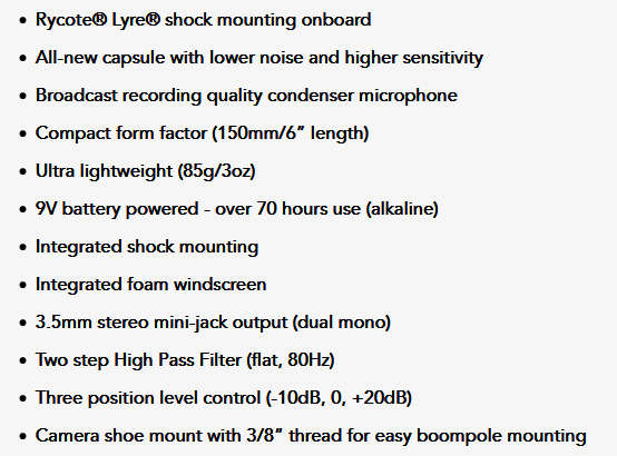 Rode VideoMic Pro with Rycote Lyre Suspension System [ BRAND NEW ]