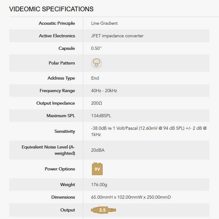 Rode VideoMic with Rycote Lyre Suspension System  Microphone [ BRAND NEW ]