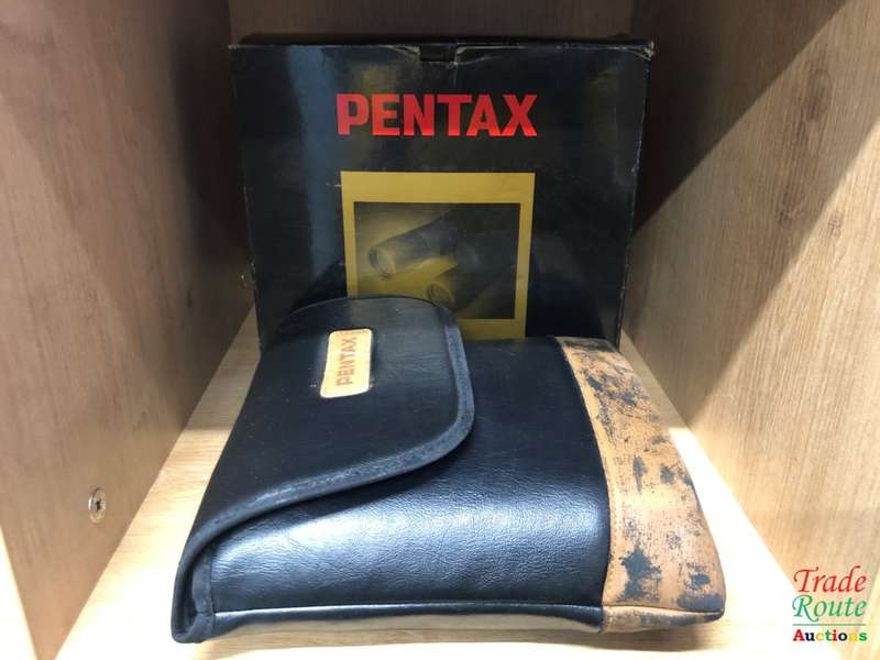 PENTAX 10X50 PCF V BINOCULARS - IN BOX WITH POUCH CASE