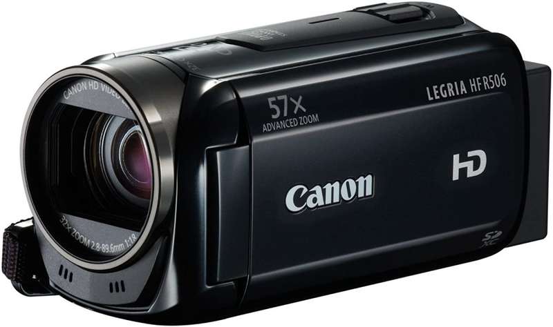 Canon Legria HF R506 HD Camcorder Handycam (3.2MP, 32x Optical Zoom, 57x Advanced Zoom, OIS) 3" LCD