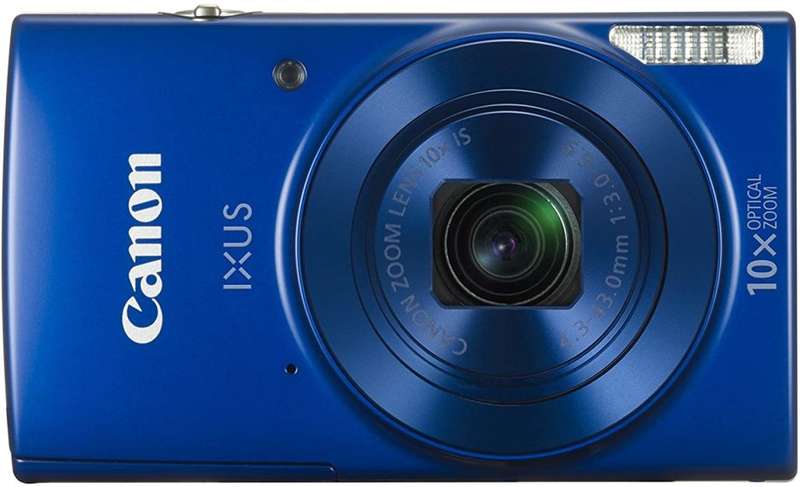 Canon IXUS 190 [Blue] 20MP Digital Compact Camera with 10x Zoom Lens