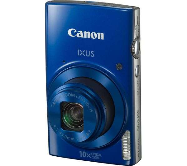 Canon IXUS 190 [Blue] 20MP Digital Compact Camera with 10x Zoom Lens