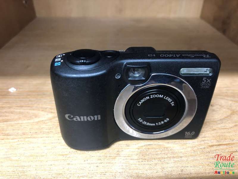 CANON PowerShot A1400 16.0 MP with 5x Digital IS Zoom 28mm Wide-Angle Lens - BLACK