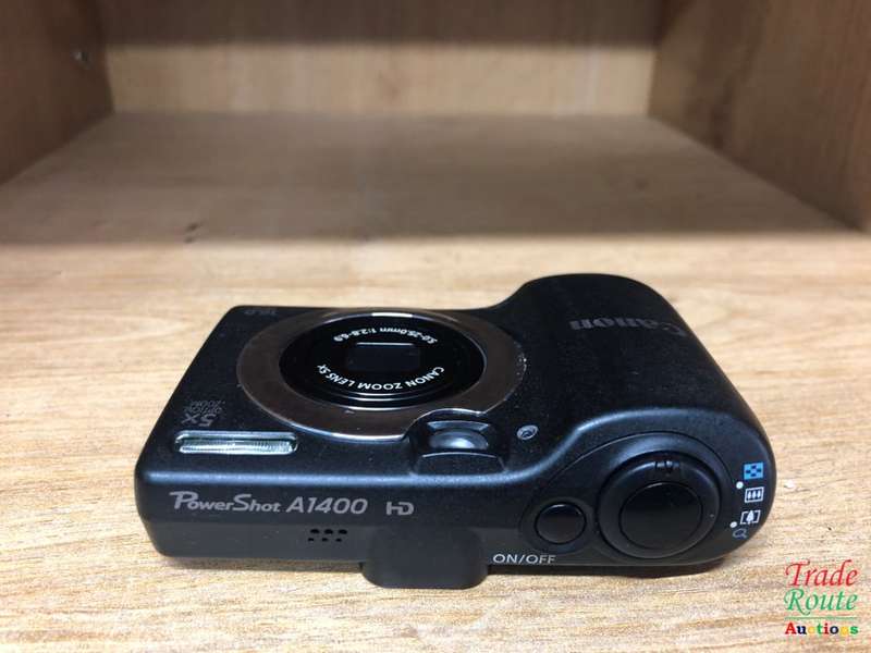 CANON PowerShot A1400 16.0 MP with 5x Digital IS Zoom 28mm Wide-Angle Lens - BLACK