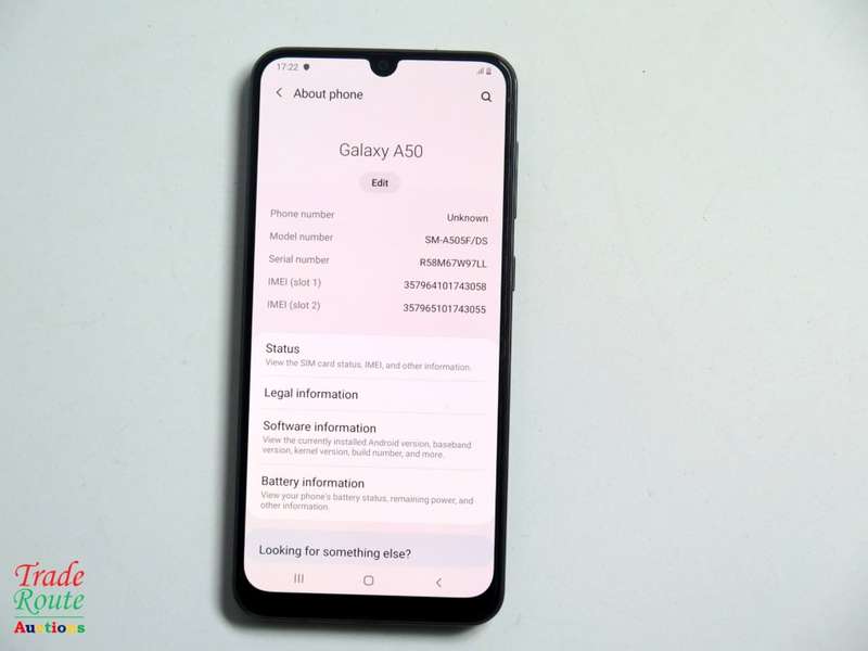 SAMSUNG GALAXY A50 128GB - SM-A505F SmartPhone - DUAL SIM - TRIPLE CAMERA ## LATE ENTRY ##