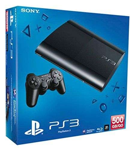 Sony Playstation 3 PS3 Super Slim Console 500GB with Wireless Dualshock 3 Controller