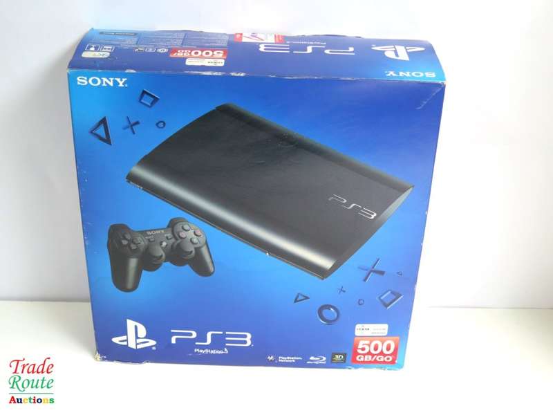 Sony Playstation 3 PS3 Super Slim Console 500GB with Wireless Dualshock 3 Controller