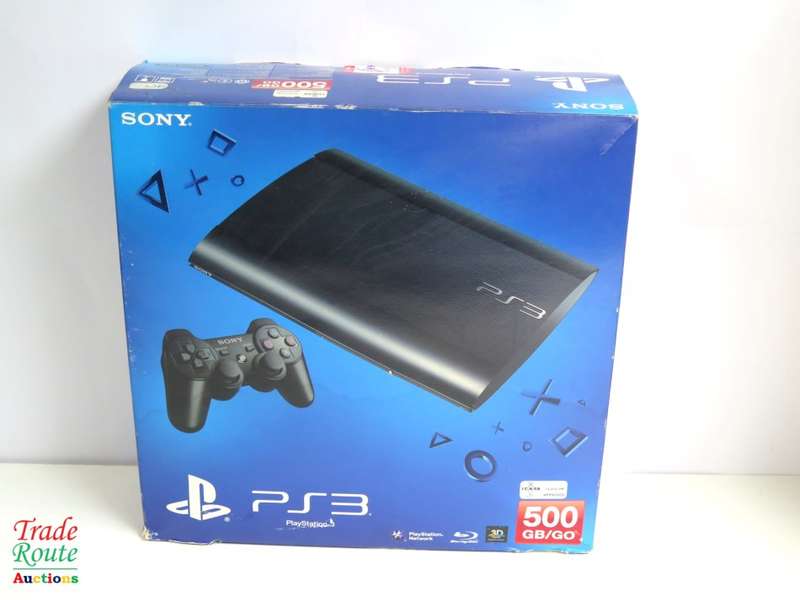 Sony Playstation 3 PS3 Super Slim Console 500GB with Wireless Dualshock 3 Controller