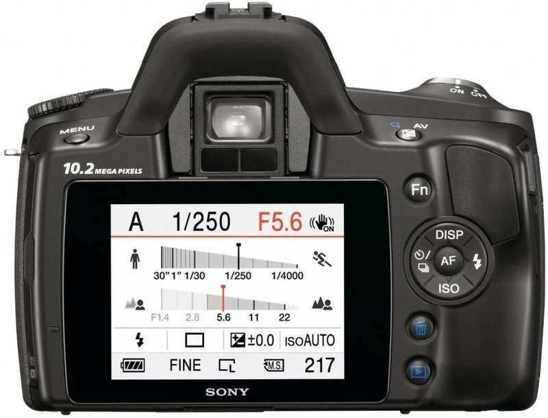 Sony Alpha A230 10.2 MP Digital SLR Camera IS and 18-55mm Lens