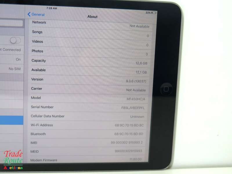 IPAD MINI | 16GB | WiFi + 3G | SPACE GREY | MF450HC/A | A1455 | APPLE | 7.9 inch Tablet * iPad Mini*