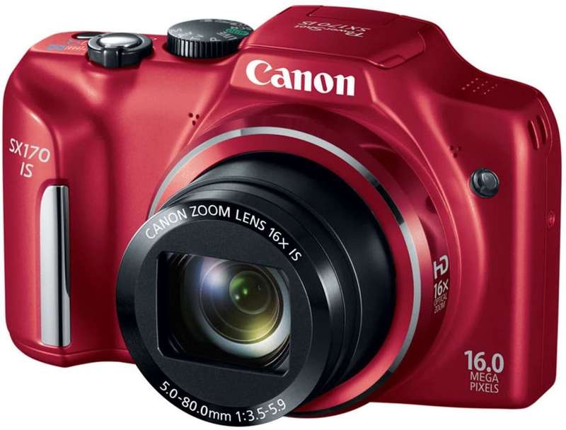 Canon PowerShot SX170 IS 16.0 MP Digital Camera [ Red ]