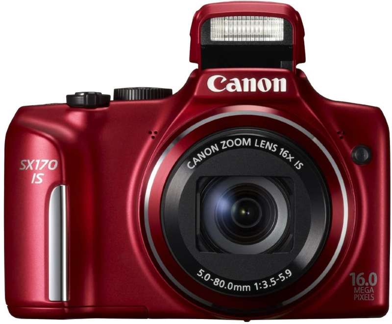 Canon PowerShot SX170 IS 16.0 MP Digital Camera [ Red ]