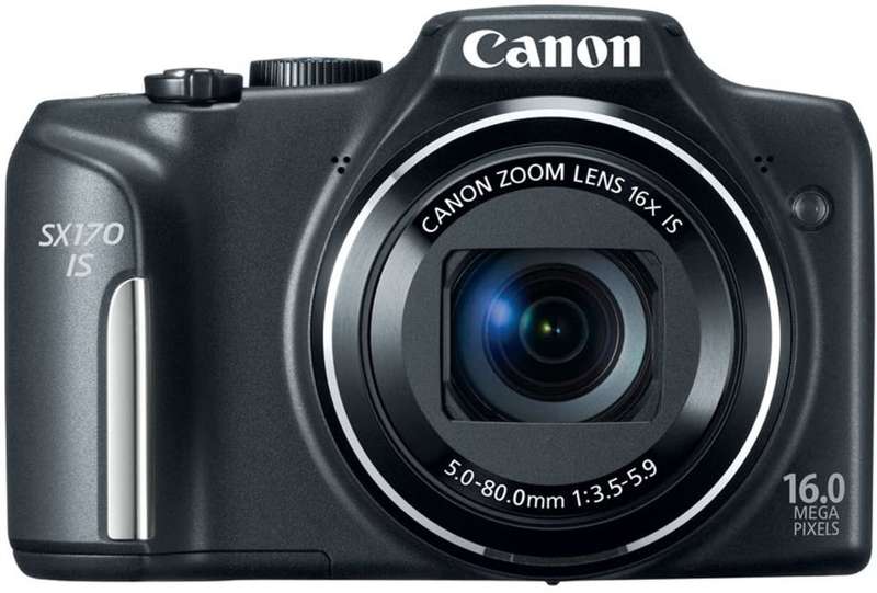 Canon PowerShot SX170 IS 16.0 MP Digital Camera - BLACK