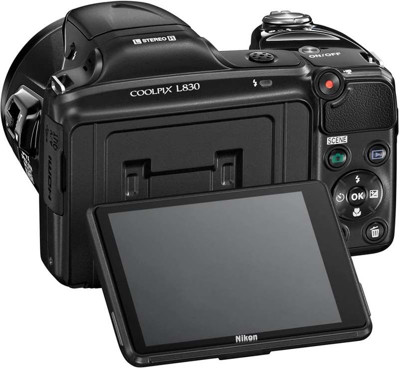 Nikon COOLPIX L830 16 MP CMOS Digital Camera with 34x Zoom NIKKOR Lens and Full 1080p HD Video