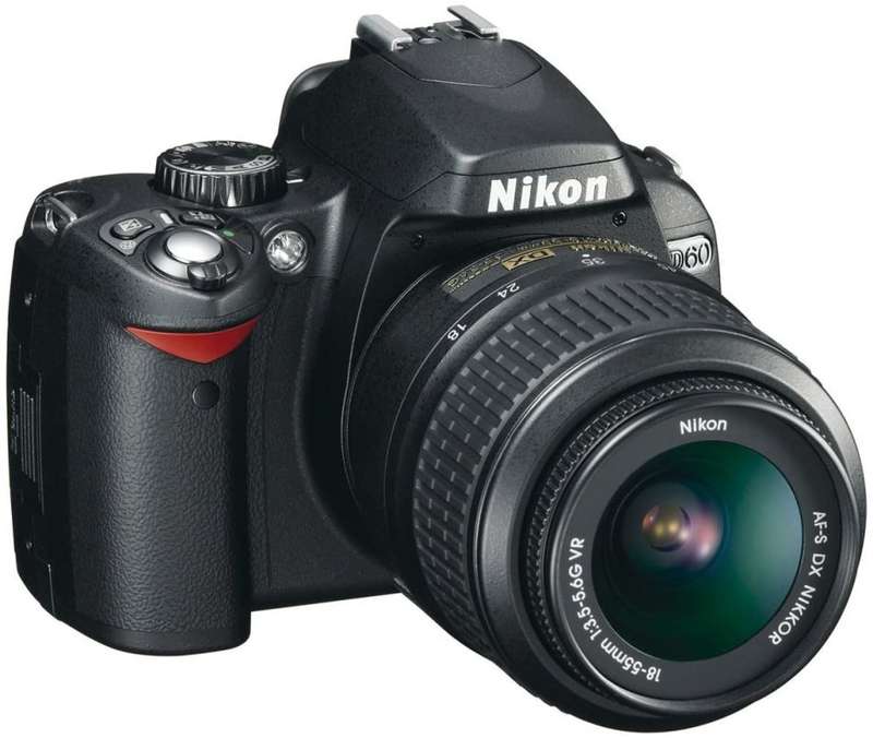 Nikon D60 Digital SLR Camera - Black (AF-S DX Nikkor 18-55 mm f/3.5-5.6G VR)