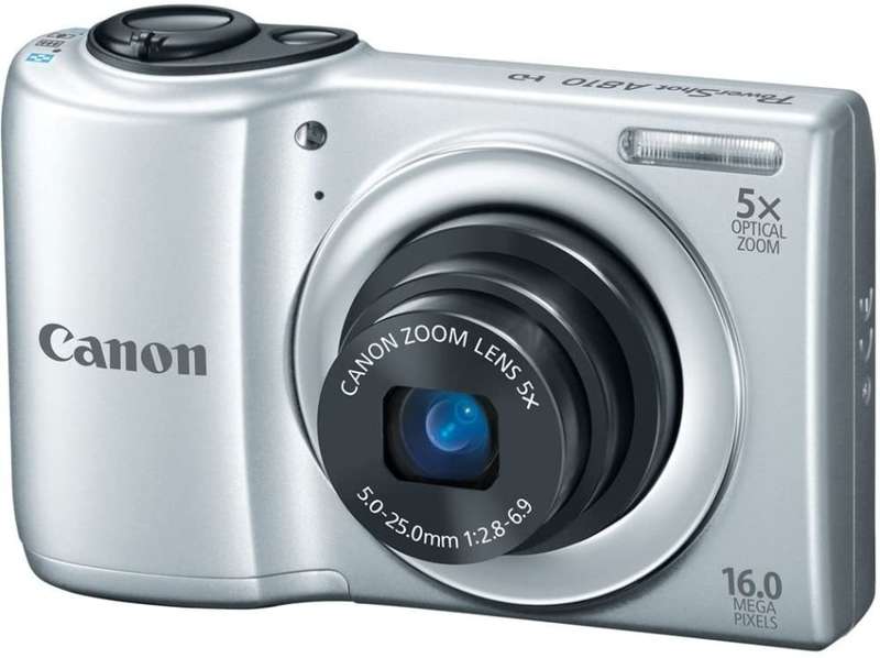CANON PowerShot A810 Digital Camera 16.0 MP with 5x Optical Zoom 28mm Wide-Angle Lens - SILVER | BOX
