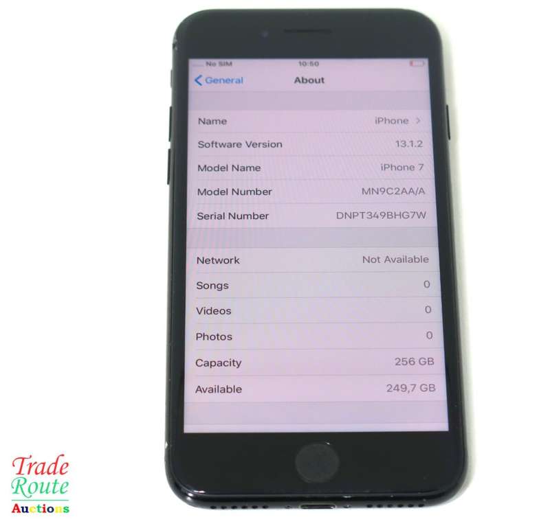 IPHONE 7 | BLACK | A1778 | MN9C2AA/A | 256GB   *** APPLE IPHONE7 ***