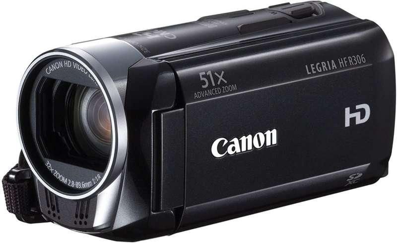 Canon Legria HF R306 Full HD Camcorder (32x Optical Zoom, Optical Image Stabilisation)
