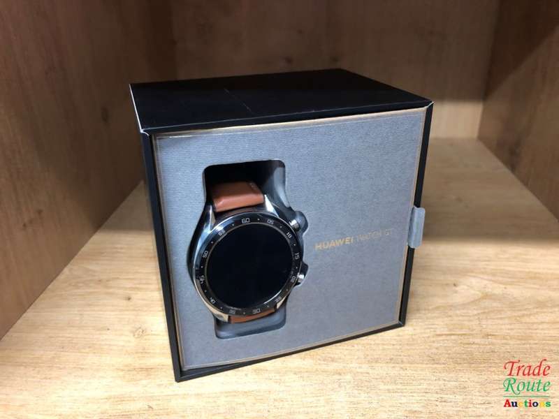 HUAWEI WATCH GT Classic Stainless steel Saddle Brown Strap FTN-B19 -  LIKE NEW IN BOX