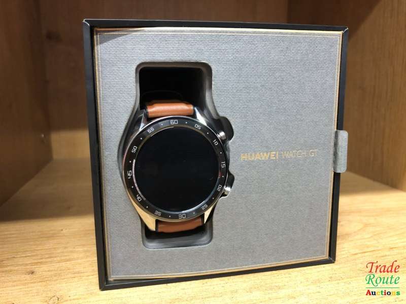 HUAWEI WATCH GT Classic Stainless steel Saddle Brown Strap FTN-B19 -  LIKE NEW IN BOX
