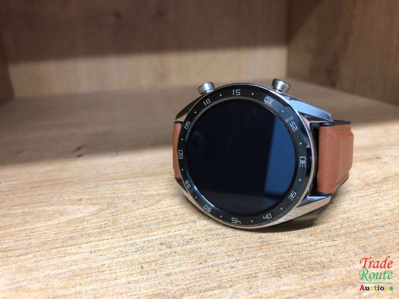 HUAWEI WATCH GT Classic Stainless steel Saddle Brown Strap FTN-B19 -  LIKE NEW IN BOX