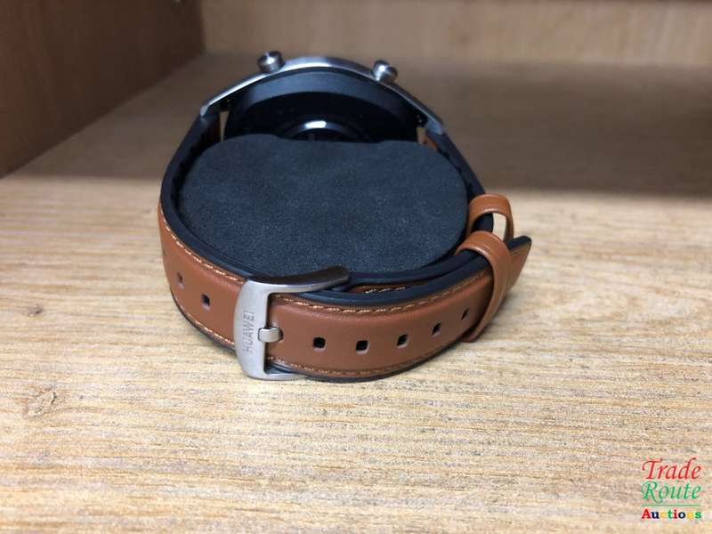 HUAWEI WATCH GT Classic Stainless steel Saddle Brown Strap FTN-B19 -  LIKE NEW IN BOX