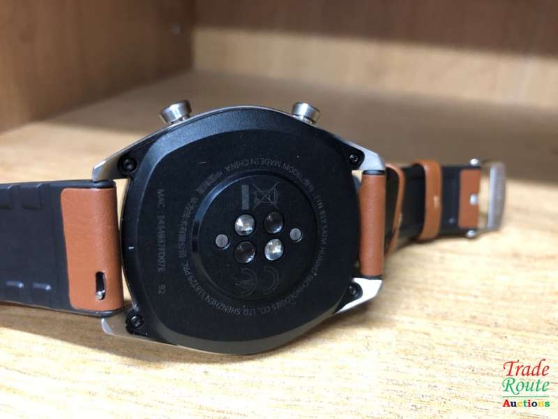 HUAWEI WATCH GT Classic Stainless steel Saddle Brown Strap FTN-B19 -  LIKE NEW IN BOX