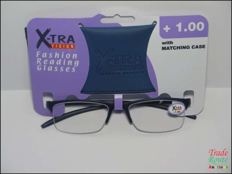 X-TRA VISION Fashion Reading Glasses - with matching case [ +1.00 ]