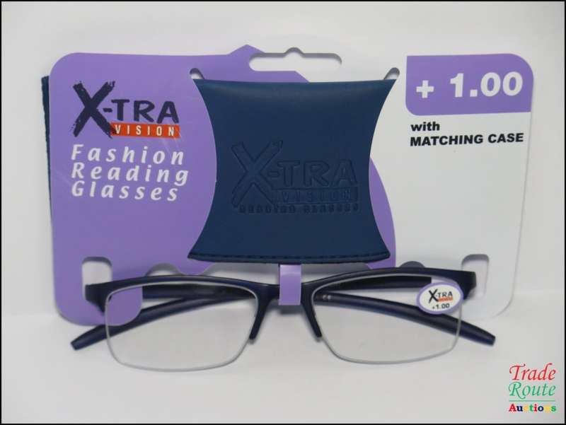 X-TRA VISION Fashion Reading Glasses - with matching case [ +1.00 ]