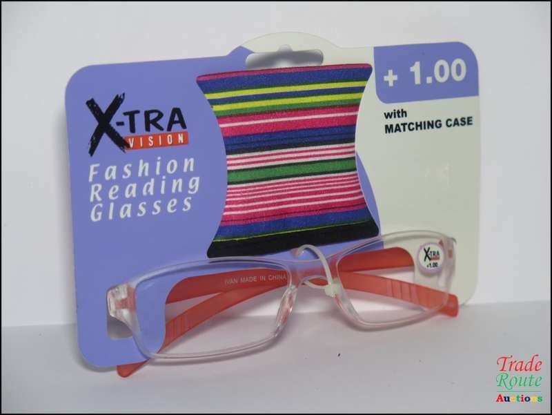 X-TRA VISION Fashion Reading Glasses - with matching case  [ +1.00 ]