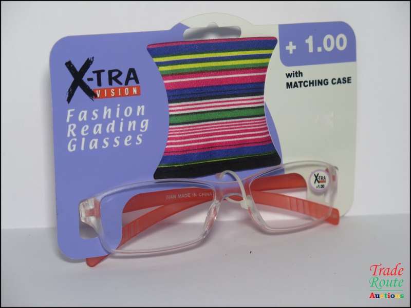 X-TRA VISION Fashion Reading Glasses - with matching case  [ +1.00 ]