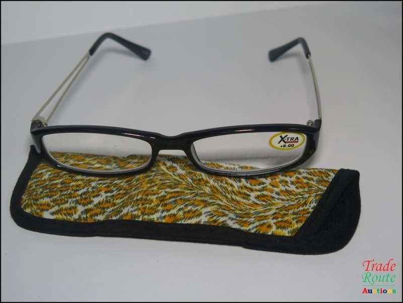 X-TRA VISION Fashion Reading Glasses - with matching case  [ +2.00 ]