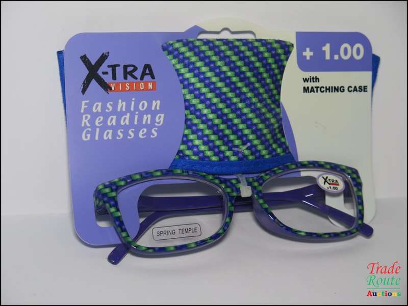 X-TRA VISION Fashion Reading Glasses - with matching case  [ +1.00 ]