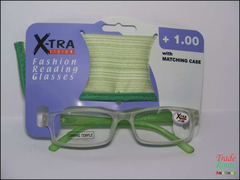 X-TRA VISION Fashion Reading Glasses - with matching case  [ +1.00 ]