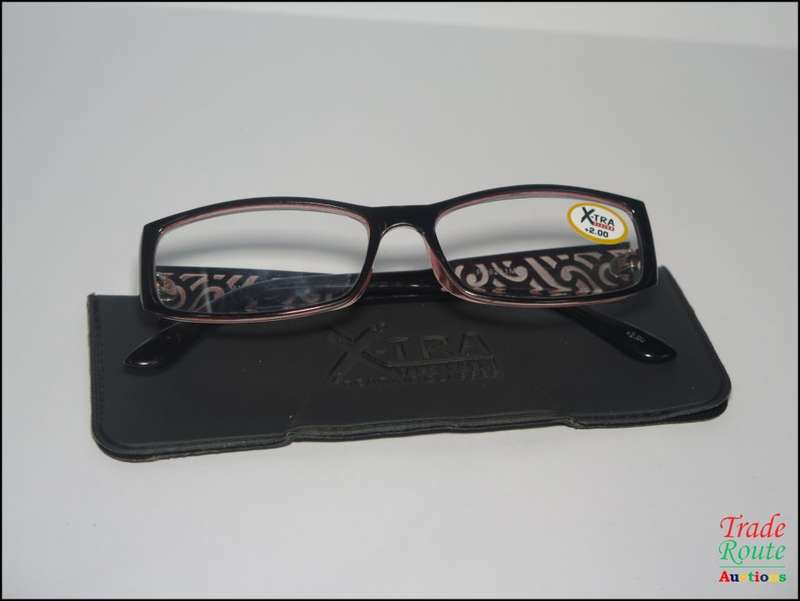 X-TRA VISION Fashion Reading Glasses - with matching case  [ +2.00 ]