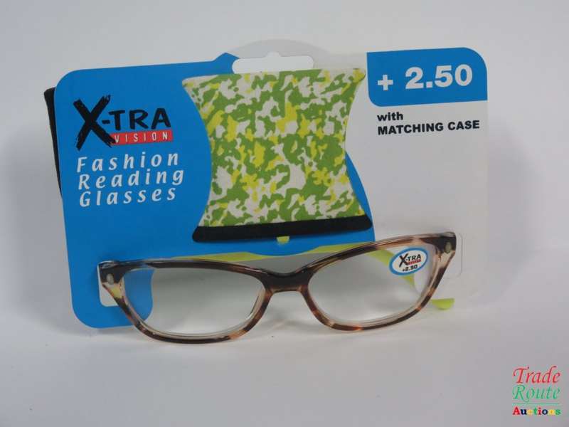 X-TRA VISION Fashion Reading Glasses - with matching case [ +2.50 ]