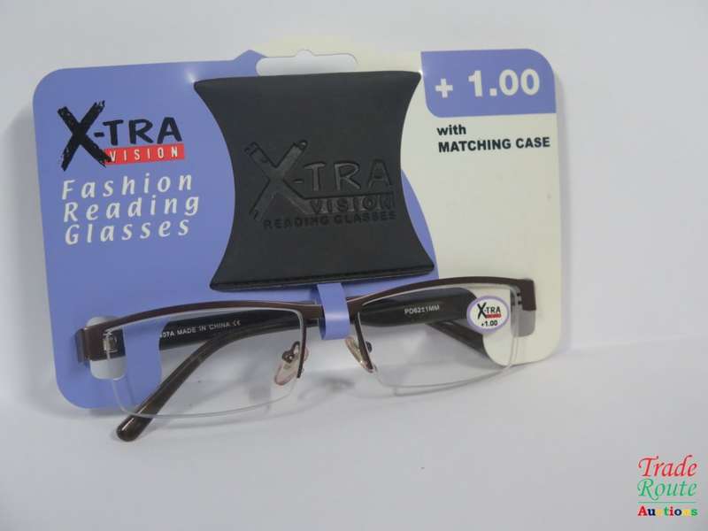 X-TRA VISION Fashion Reading Glasses - with matching case  [ +1.00 ]