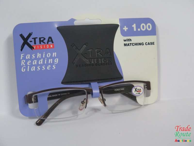 X-TRA VISION Fashion Reading Glasses - with matching case  [ +1.00 ]
