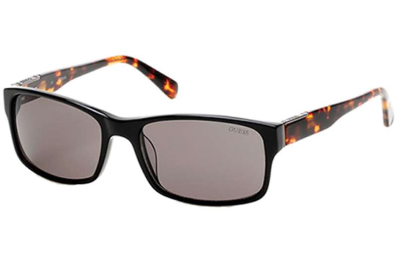 Guess GU 6865 GU6865 01A shiny black / smoke Sunglasses