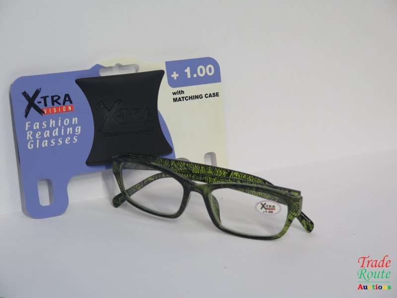 X-tra Vision Fashion Reading Glasses with Matching Case +1.00