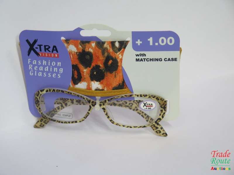 X-TRA VISION Fashion Reading Glasses - with matching case +1.00